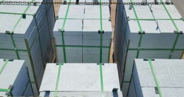 福建 芝麻白花岗岩5公分地铺石 花岗岩厂家工厂装车日常