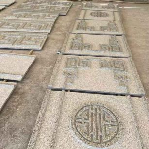 福建 白麻花岗岩外墙立面雕刻板
