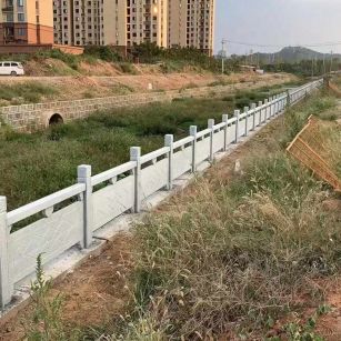 福建 白麻河道栏杆效果展示图