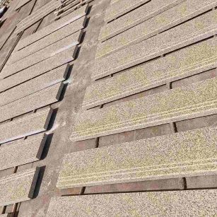 福建 黄金麻花岗岩光面楼梯踏步