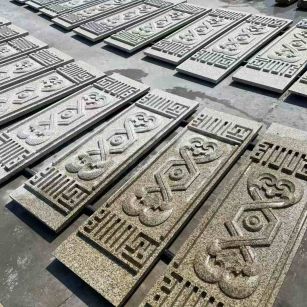 福建 黄金麻花岗岩外墙雕刻板