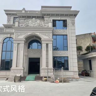 福建 白麻花岗岩别墅外墙干挂