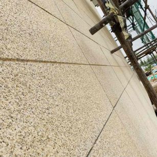 福建 黄金麻花岗岩荔枝面外墙干挂石材效果示例