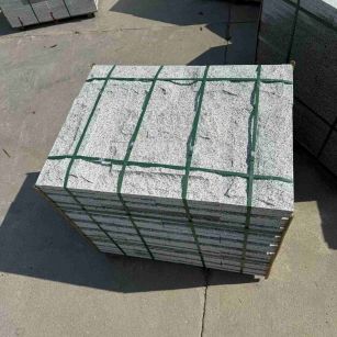 福建 白麻花岗岩石材自然面蘑菇石成品
