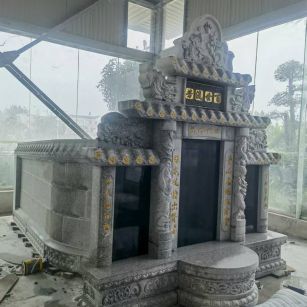 福建 芝麻白墓碑效果展示图