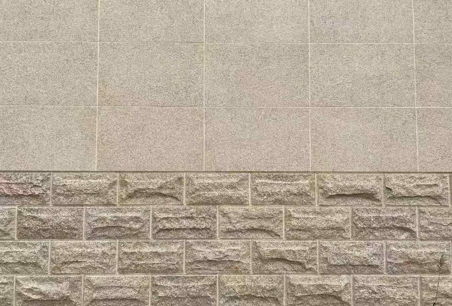 福建 黄金麻自然面蘑菇石配荔枝面干挂