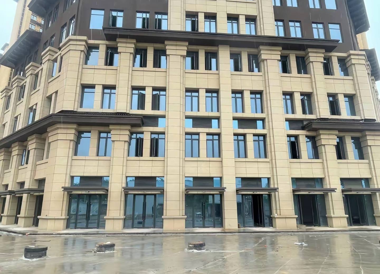 福建 黄金麻花岗岩荔枝面小区外墙干挂