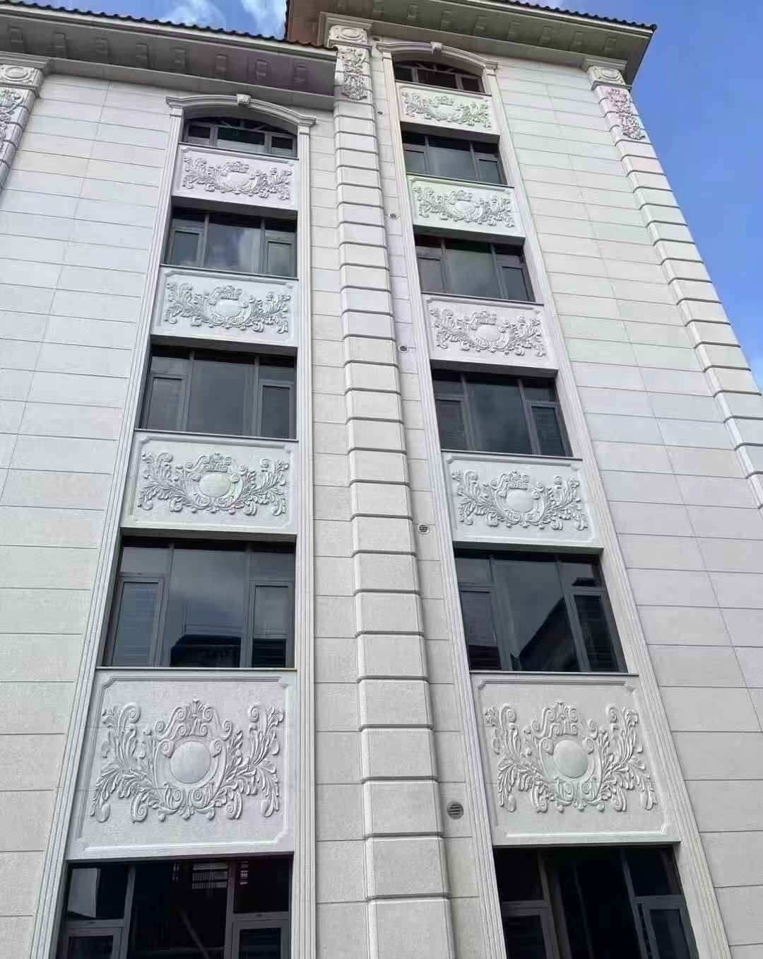 福建 白麻荔枝面花岗岩别墅外墙干挂