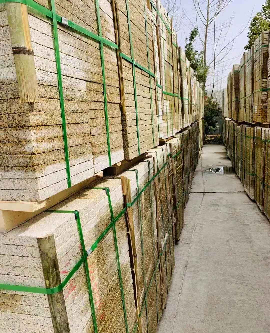 福建 黄金麻花岗岩荔枝面地铺石